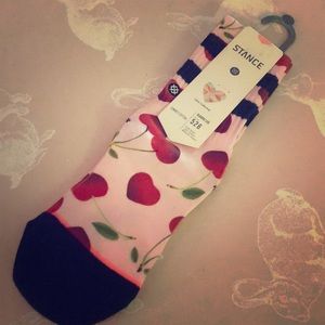 Stance girls school cherry cotton socks youth M
